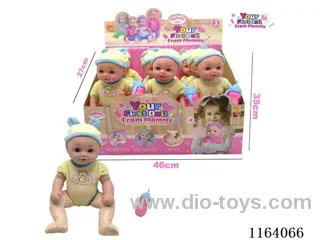 36CM funny time baby doll with accessories 9pcs in display box