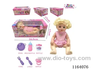 36CM full body doll can pee,drink water