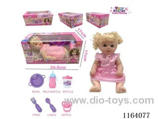 36CM full body doll can pee,drink water