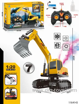 1:20 2.4G 7ch RC bulldozers W L/M