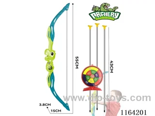 Cartoon dinosaur bow and arrow with target (55cm)