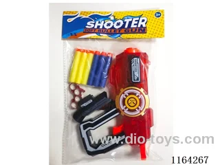Gun with soft bullets