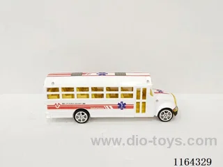 Solid color inertial ambulance bus