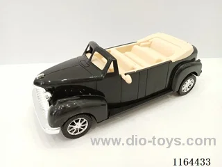 Black inertial classic car