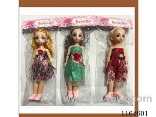 3D Eye 12 "12 joint doll (multiple mixed) Girls toy Barbie Surprise doll children play house toys