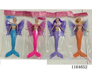 34cm light butterfly mermaid