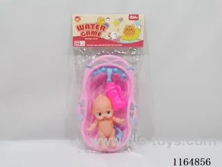 Bathtub plus full-body doll + accessories