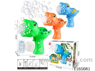 Dinosaur Electric Bubble Gun