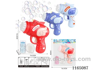 Multi Hole Space Electric Bubble Gun (with light)