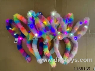14 Lights Colourful Plush Rabbit Ears Glowing Headband