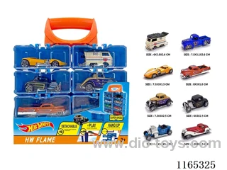 Alloy Car DIY Carrying Case 8pcs