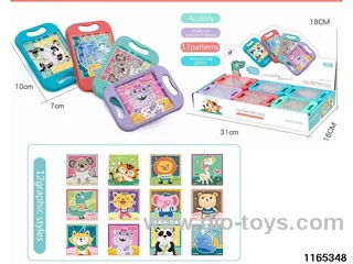 Animal World Balance Maze Pocket Game 12PCS