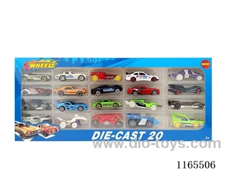 1:64 20PCS free wheel alloy car