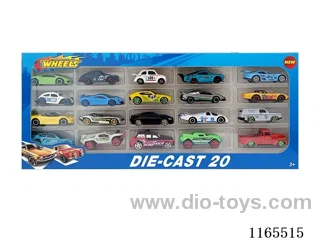 1:64 20PCS free wheel alloy car