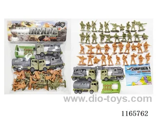 3PCS pull back military engineering vehicle set