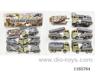 5PCS pull back military vehicle set