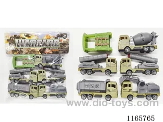 5PCS Pull Back Military Vehicle Set
