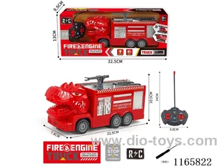 4ch Dinosaur Firefighting rc car not included battery (3*AA+2*AA)