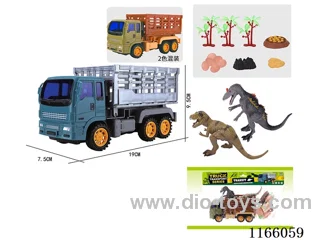 Inertia Dinosaur Car Transporter Set (2 Dinosaurs)