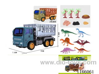 Inertia Dinosaur Car Transporter Set (6 Little Dinosaurs)