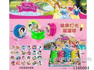 Disney Princess bearing lighted yo-yo 12PCS (pattern random mix)