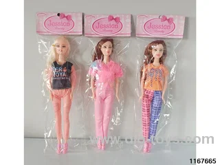 11 inch 5 jointed doll set
