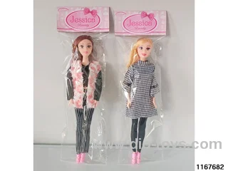 11 inch 5 jointed doll set
