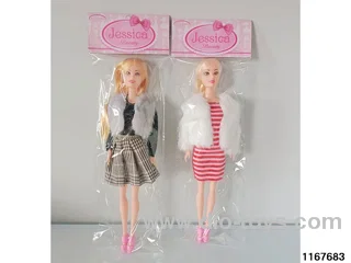 11 inch 5 jointed doll set