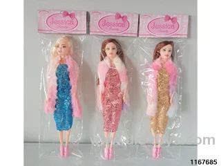 11 inch 5 jointed doll set