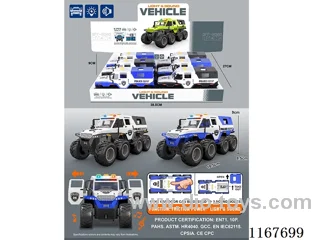 6PCS 3colors inertia car W L/M included 3*AG13