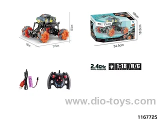 1：18 7ch 2.4G RC car with light