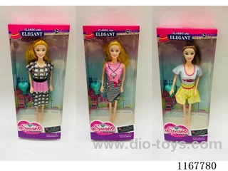 11 "full-body doll /3 models mixed