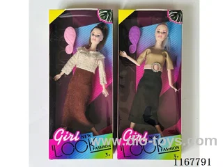 11 "solid body joint doll /2 models mixed