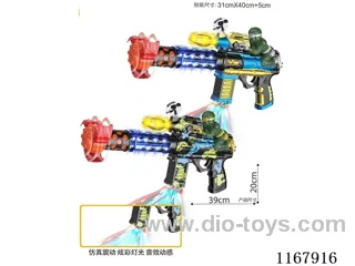 Painted B/O Gun with Soldier, Lights, Sound, Action (2-colour mix)