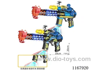 Painted B/O Gun with Captain America, Lights, Gunshots, Action (2 Colours Mix)