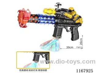 Black B/O Gun with Bumblebee, Lights, Gun Sounds, Action