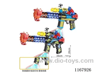 Black B/O Gun with Optimus Prime, Lights, Gunfire, Action (2-Colour Mix)
