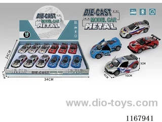 4PCS 1:43 Double Door Openable Alloy Pullback Car