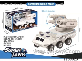 Sound and light inertial missile launcher