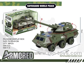 Inertial Self-propelled Howitzer Vehicle Green