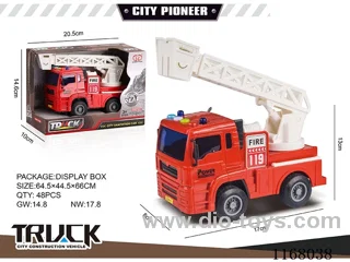 City inertia light engineering vehicle (4 keys fire truck)