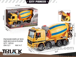Lighted inertia cement truck (4 keys)
