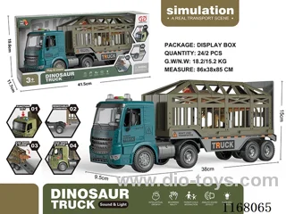 Inertia can open the door sound and light Dinosaur car (lake blue)
