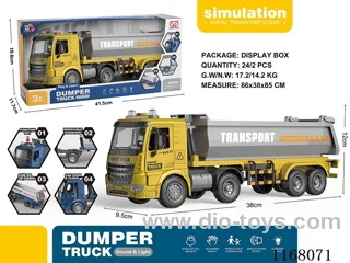 Inertia can open the door sound and light Tipper (yellow)
