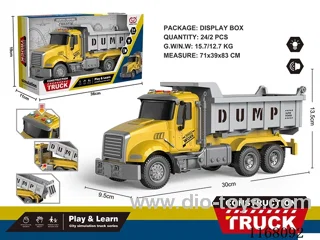 Inertial Sound and Light Dumper Truck (Earth Yellow)