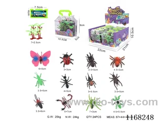 2.5″ Solid Insects 12pcs