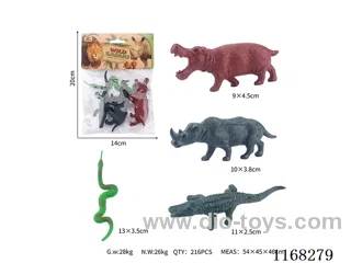5’ Solid Animals 4pcs