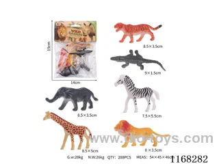 4’ Solid Animals 6pcs