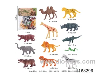 12PCS solid 5’ animals