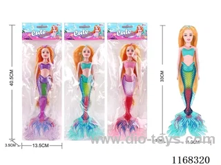 33.5CM Lighted Mermaid (3 Colours Mixed) 2*AG13 included